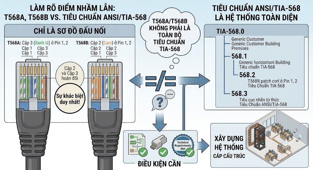ANSI/TIA-568 là bộ tiêu chuẩn về hệ thống cáp viễn thông có cấu trúc