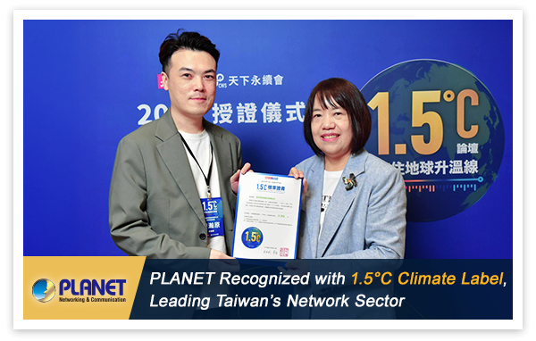 Ảnh 1: PLANET được ghi nhận với “Nhãn Hiệu Khí Hậu 1,5°C 